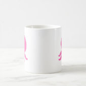 Mug Pieuvre rose pâle vieille impression (Centre)
