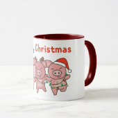 Mug Pig Christmas Cute Pigs Merry Christmas (Devant droit)