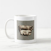 Mug Pig Farm Pays Antique Illustration Art (Gauche)