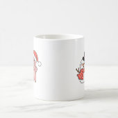 Mug Pig With Snowman In Winter For Christmas (Centre)