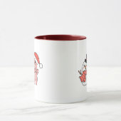 Mug Pig With Snowman In Winter For Christmas (Centre)
