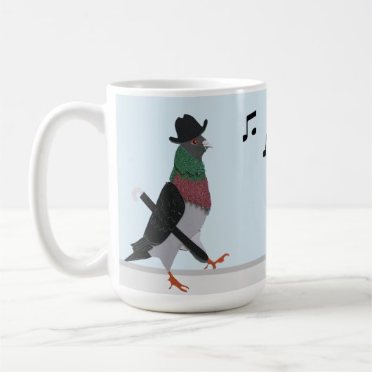 Mug Pigeon About Town Funny (Gauche)