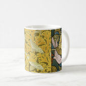 Mug Pigeon Blue Yellow Fish Art Nouveau (Devant droit)