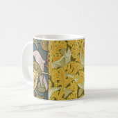 Mug Pigeon Blue Yellow Fish Art Nouveau (Devant gauche)