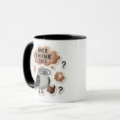 Mug Pigeon confuse - "Overthink This" Funny Journal (Devant gauche)
