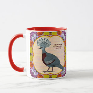 Mug Pigeon Crowne Floral