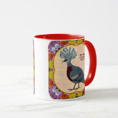 Mug Pigeon Crowne Floral (Devant droit)