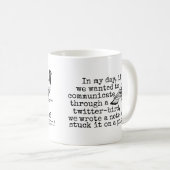 Mug Pigeon drôle d'oiseau de gazouillement de (Devant droit)