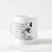 Mug Pigeon drôle d'oiseau de gazouillement de (Devant gauche)