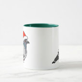 Mug Pigeon mignon Père Noël de bande dessinée (Centre)