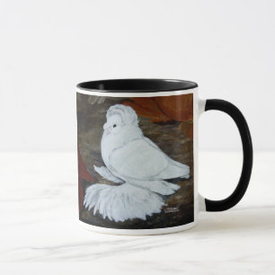 Mug Pigeon trompette anglais blanc
