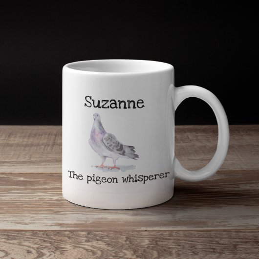 Mug Pigeon Whisperer Nom Oiseau personnalisé