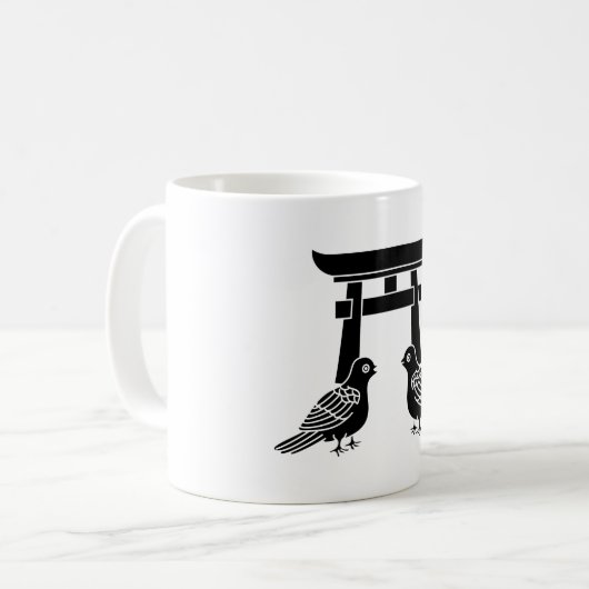 Mug Pigeons face aux Torii (Devant gauche)