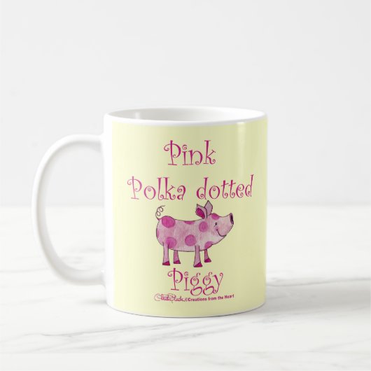 Mug Piggy Pot Rose (Gauche)
