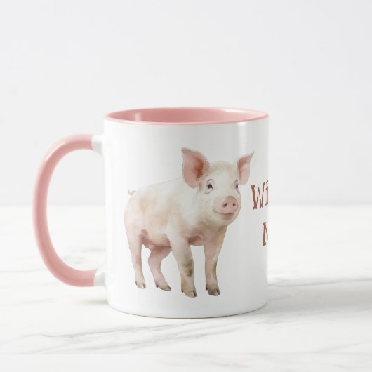 Mug Piglet Watercolor (Gauche)
