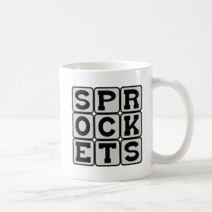 Mug Pignons, parties d'une roue