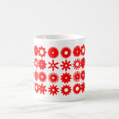 Mug Pignons - Rouge sur Blanc (Centre)