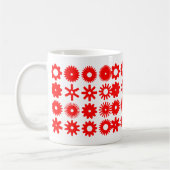 Mug Pignons - Rouge sur Blanc (Gauche)