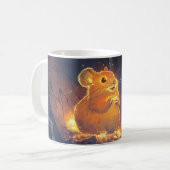 Mug pika est représenté avec une fourrure orange  (Devant gauche)