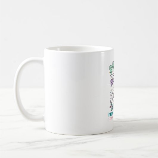 Mug Pilates de licorne et poussière de pixie typograph (Gauche)