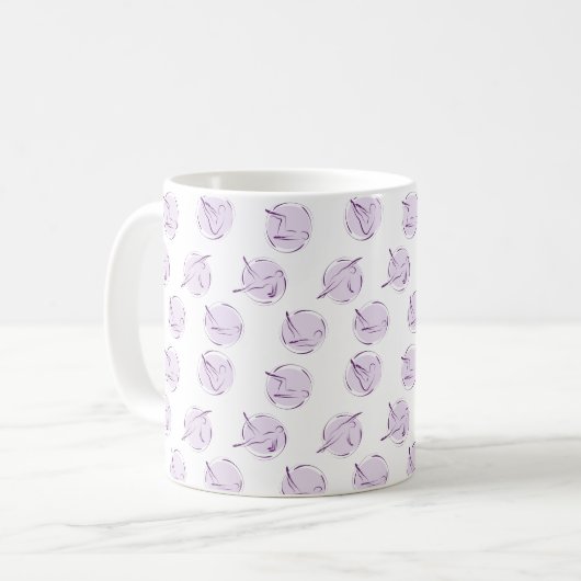 Mug Pilates pose motif (Devant gauche)