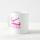 Mug Pilates Reformer Rose Chaud (Devant gauche)