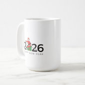 Mug Pilates Santa Bonne Année (Devant gauche)