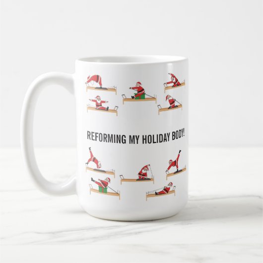 Mug Pilates Santa Reformer Noël (Gauche)