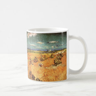 Mug Pile de blé avec faucheuse par Vincent van Gogh
