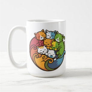 Mug Pile De Kitty Cats Drôle Mignonne Amoureux des cha
