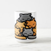 Mug Pile De Kitty Cats Drôle Mignonne Amoureux des cha (Centre)