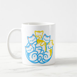 Mug Pile De Kitty Cats Drôle Mignonne Amoureux des cha