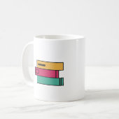 Mug pile de livres (Devant gauche)