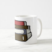 Mug Pile de livres Bibliothèque Lecture (Devant droit)