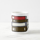 Mug Pile de livres Bibliothèque Lecture (Centre)