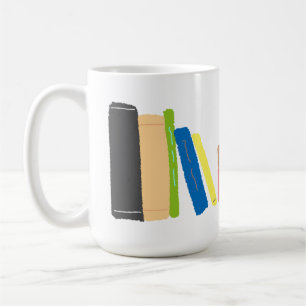 Mug Pile de livres colorés Cadeau crayon