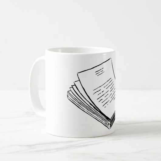 Mug Pile De Papier (Devant gauche)