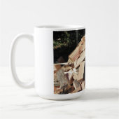 Mug Pile en bois coupée dehors (Gauche)