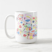 Mug Pile irrégulière de boîtes (Abstrait) (Gauche)