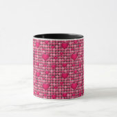 Mug Pile rose avec des coeurs (Centre)