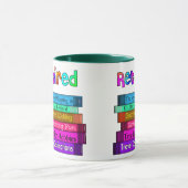 Mug Pile unique de cadeaux de retraite de conception (Centre)