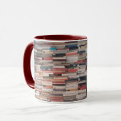 Mug Piles de domination de livres coincés ensemble (Devant gauche)