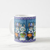 MUG PILGRIM RABBITS, GRÂCE À LA RÉCOLTE DE HARE, MORT (Devant gauche)