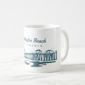Mug Pilier de Huntington Beach, la Californie - (Devant droit)