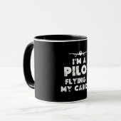 Mug Pilote amusant (Devant gauche)