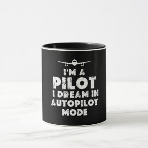 Mug Pilote amusant