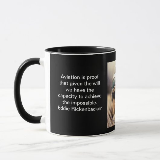 Mug Pilote d'avion de golden retriever (Gauche)
