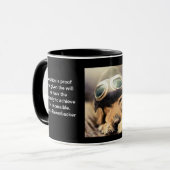 Mug Pilote d'avion de golden retriever (Devant gauche)