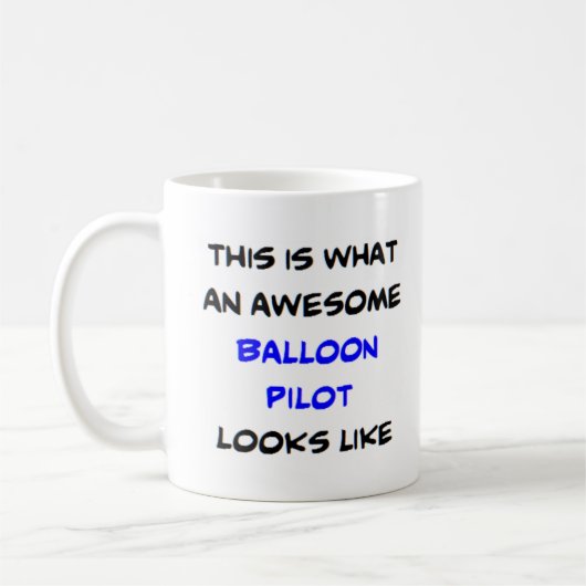 Mug pilote de ballon, génial (Gauche)