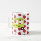 Mug Pilote de bus scolaire Motif pomme jaune (Devant gauche)